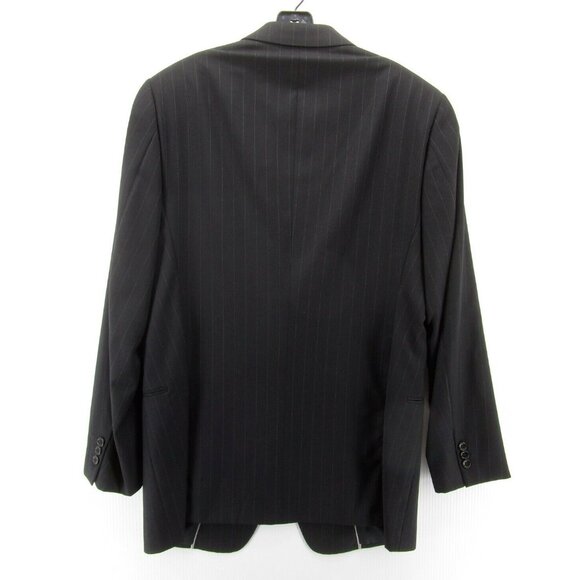 Armani Collezioni Blazer 42 Long Wool Sports Coat Pinstripe Jacket - Picture 8 of 14